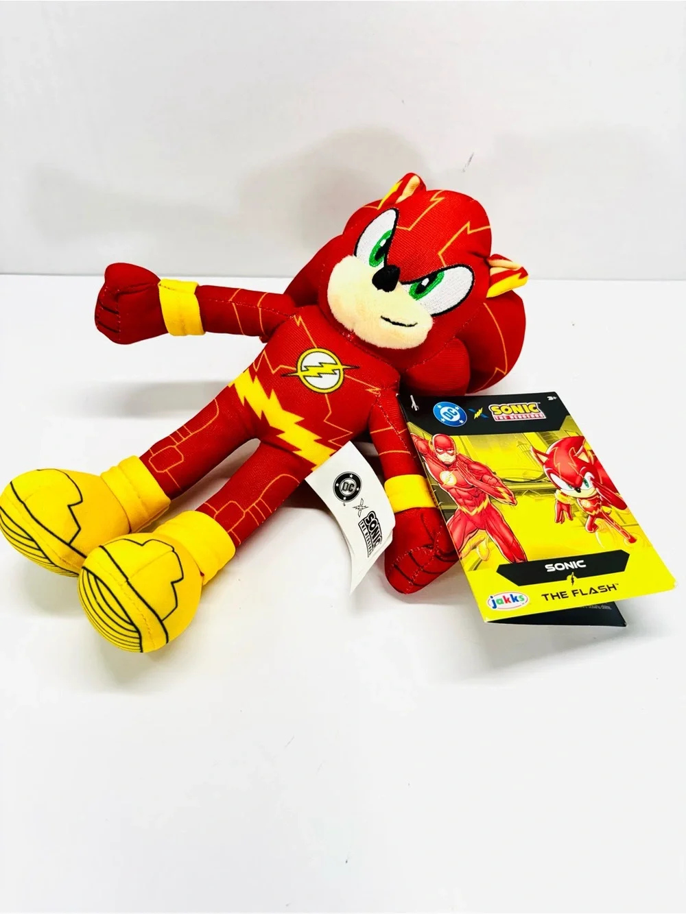 DC X Sonic The Hedgehog Knuckles As Superman & Sonic As The Flash NWT